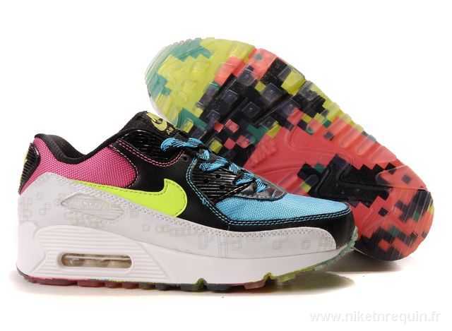 Chaussures Nike Noir Et Bleu Air Max 90